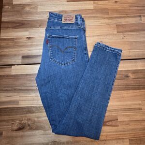 Levi’s Women’s 30 721 High Rise Skinny Jeans Medium Wash Stretch Denim